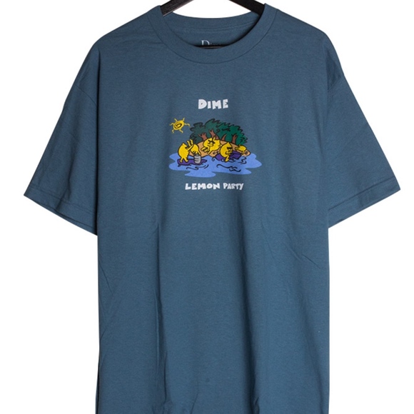 Dime Mtl Skateboard Lemon Party Shirt 
